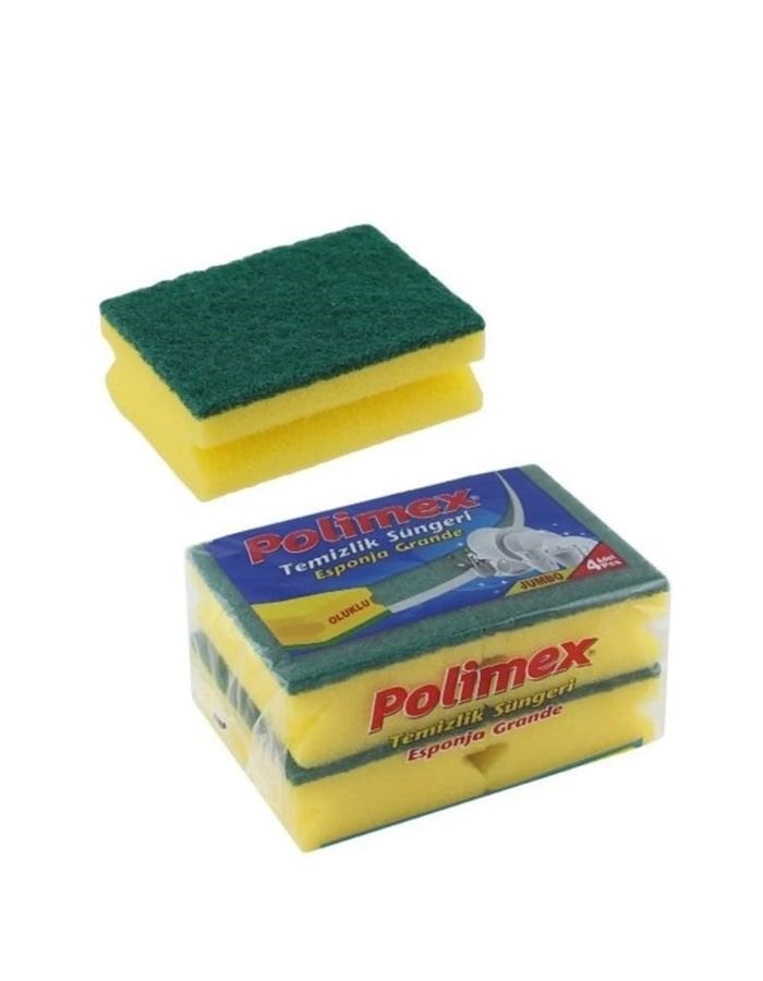 Polimex Endüstriyel 4'lü Bulaşık Süngeri