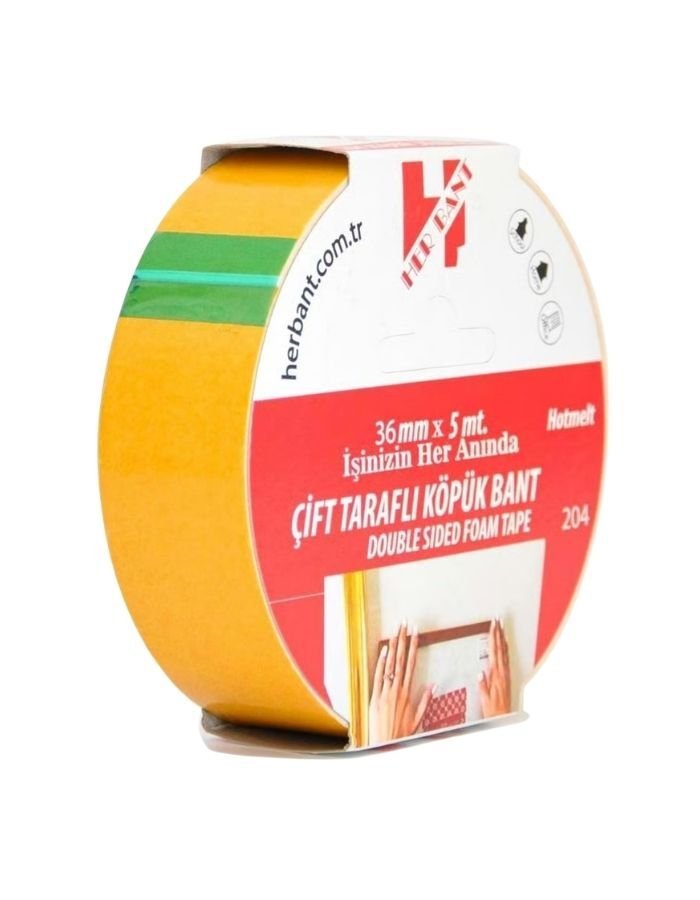 Çift Taraflı Köpük Bant 36Mm*5M
