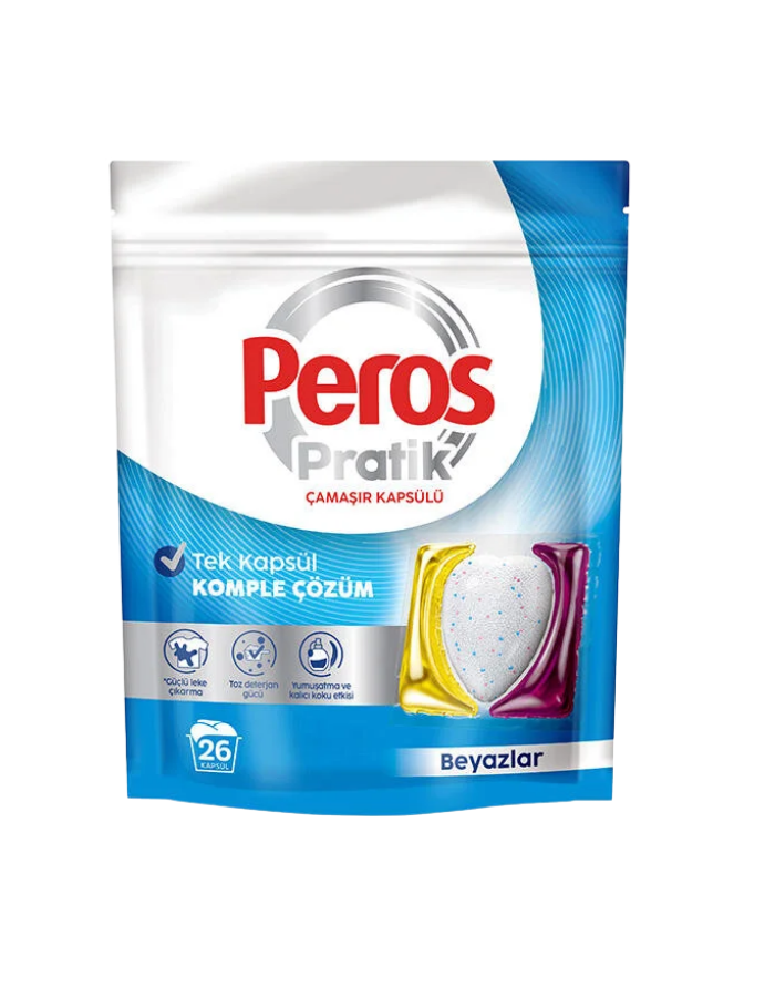 PEROS PODS ÇAMAŞIR KAPSÜLÜ BEYAZLAR 26LI