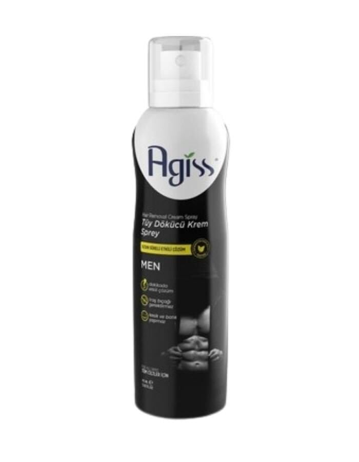 Agiss Men Tüm Ciltler İçin Tüy Dökücü Krem Sprey 175 ML