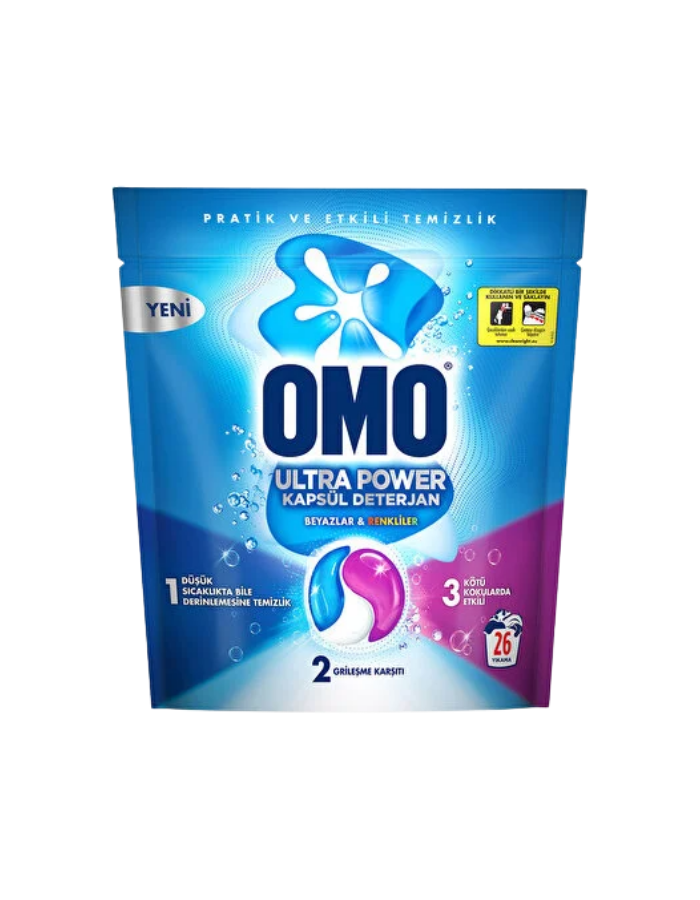 Omo Çamaşır Kapsülü 26'lı Beyaz Ve Renkli
