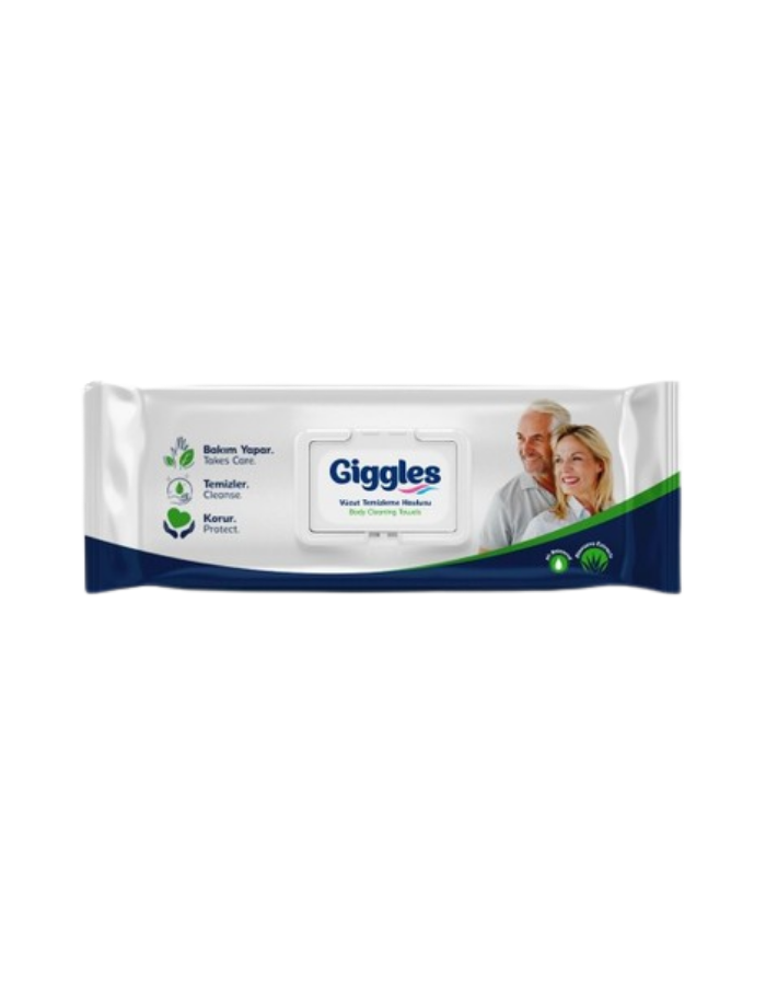 Giggles Kremli Vücut Temizleme Havlusu 50Li