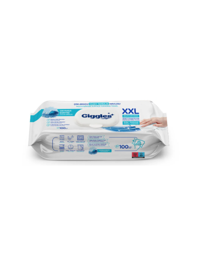 Giggles Yüzey Temizlik Havlusu Okyanus Xxl 100'lü