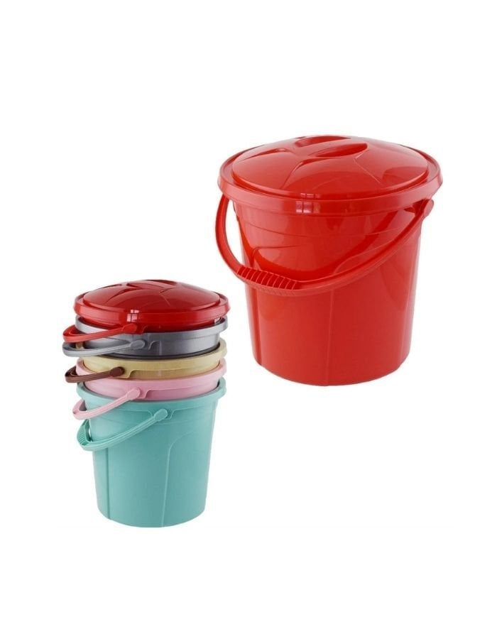 Polytime Renkli Kapaklı Su Kovası 10 lt