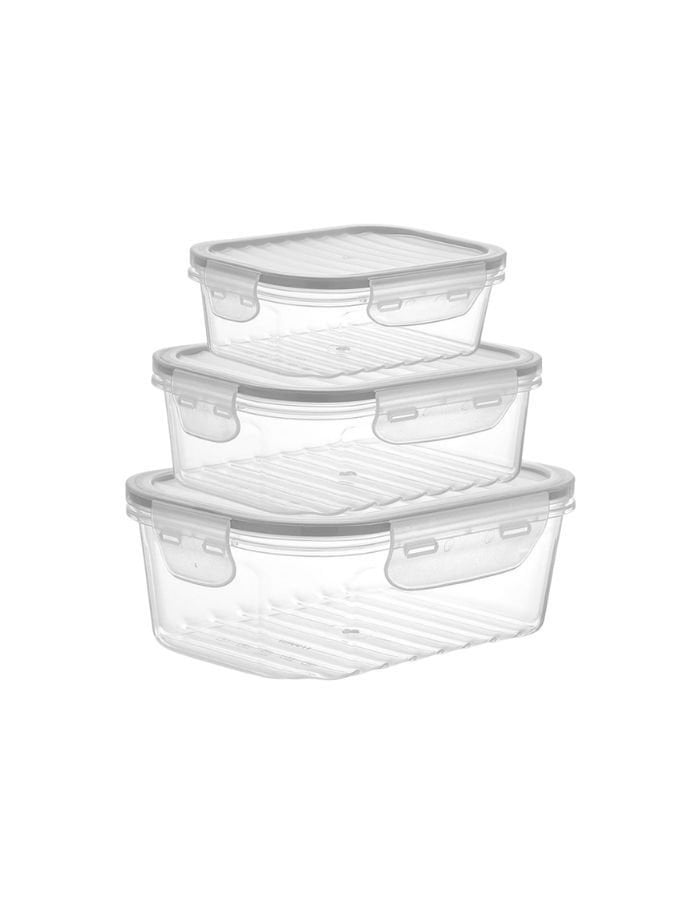 Qlux Quick 3'lü Sızdırmaz Saklama Kap Seti