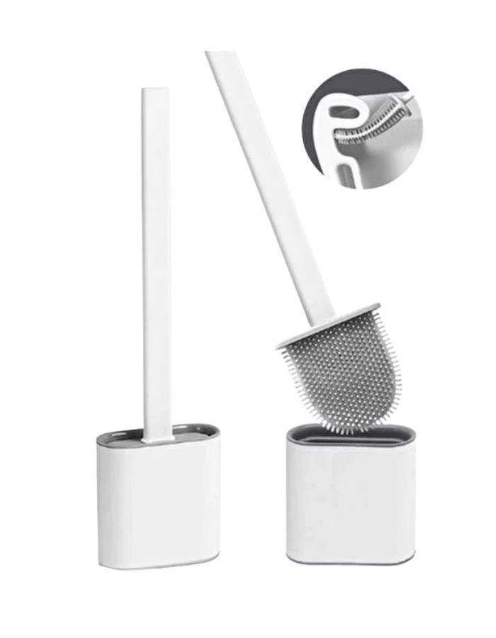 Gondol Sılıcone Şeffaf Kabinli Slim Oval Klozet Fırçası