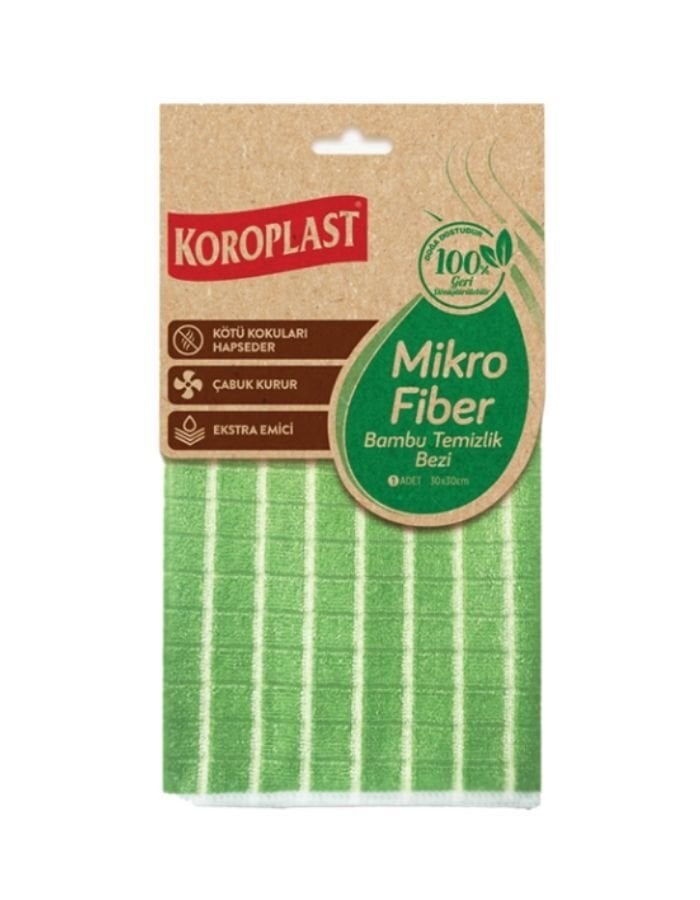 Koroplast Mikrofiber Bambu Temizlik Bezi
