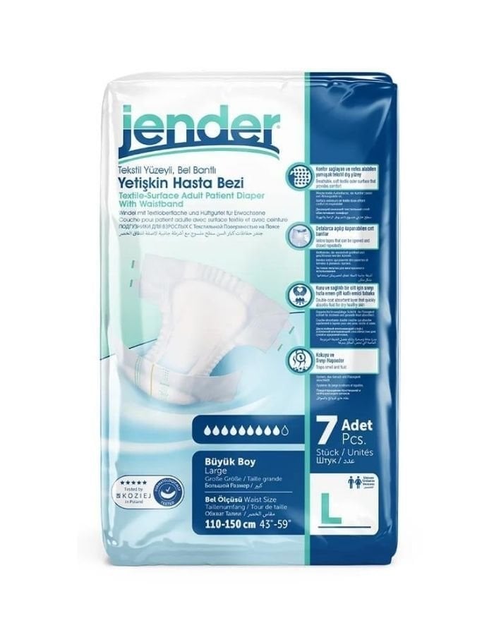 Jender 7'li L Beden Hasta Bezi