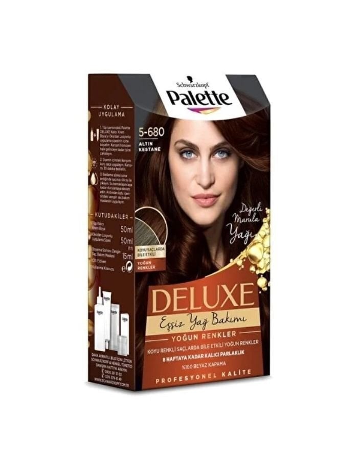 Palette Deluxe  Saç Boyas 5.680 Altın Kestane
