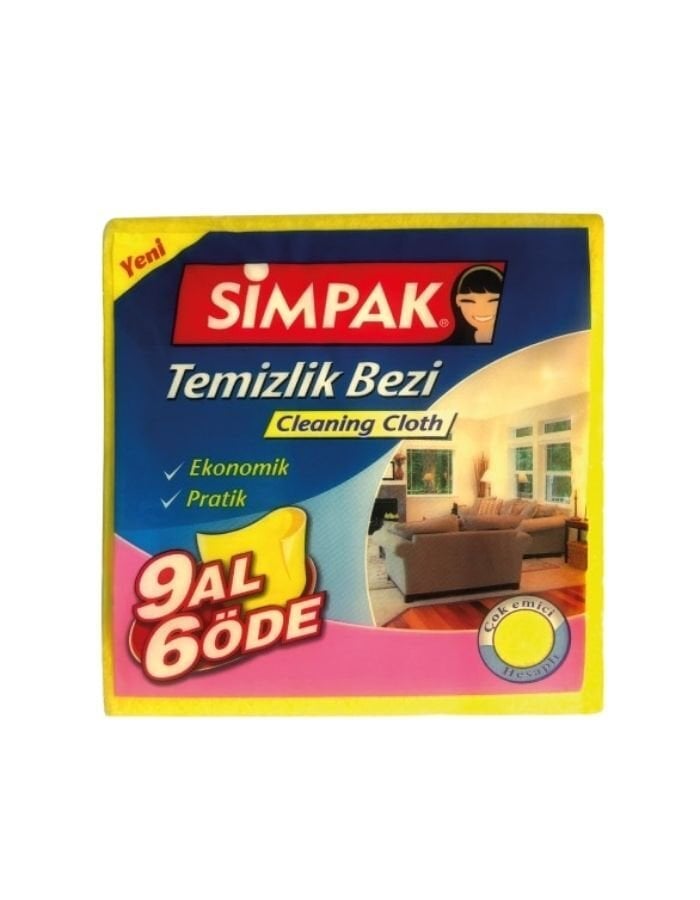 Simpack 9'lu Temizlik Bezi