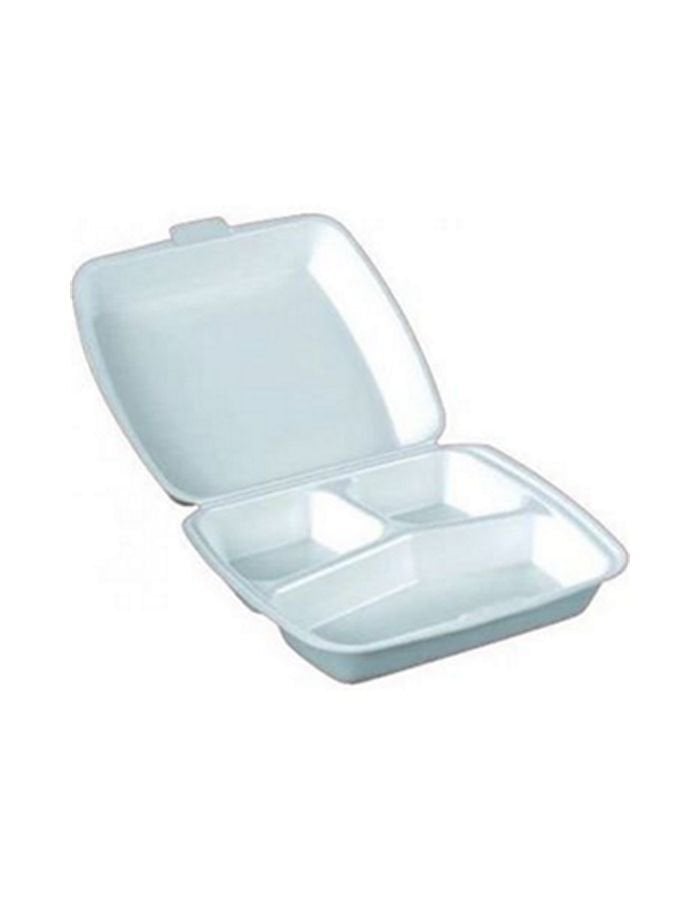 Pgs  100'lü Üç Göz Kapaklı Köpük Tabak