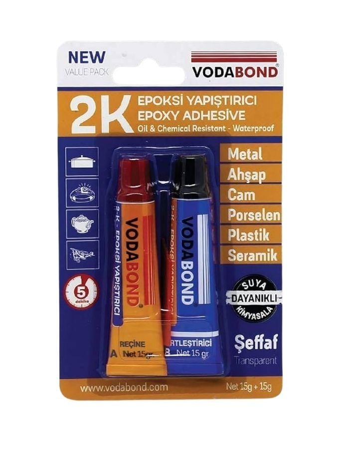Vodabond 2K Rapid Epoxy Yapıştırıcı 30 gr