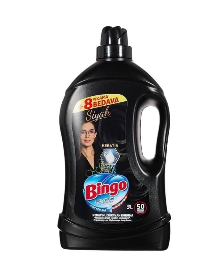 Bingo Klasik Siyahlar Sıvı Çamaşır Deterjanı 3000 ML