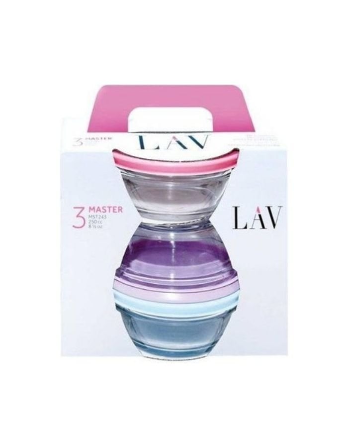 Lav 3'lü Saklama Kabı