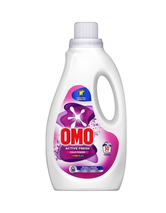 Omo Renkliler Sıvı Çamaşır Deterjanı 1500 ML