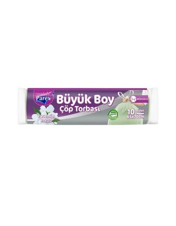 Parex Büzgülü 10Lu Büyük Boy Yasemin Çöp Torbası