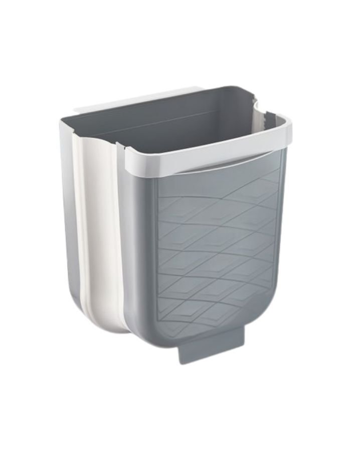 Qlux Gri Katlanabilir Çöp Kovası