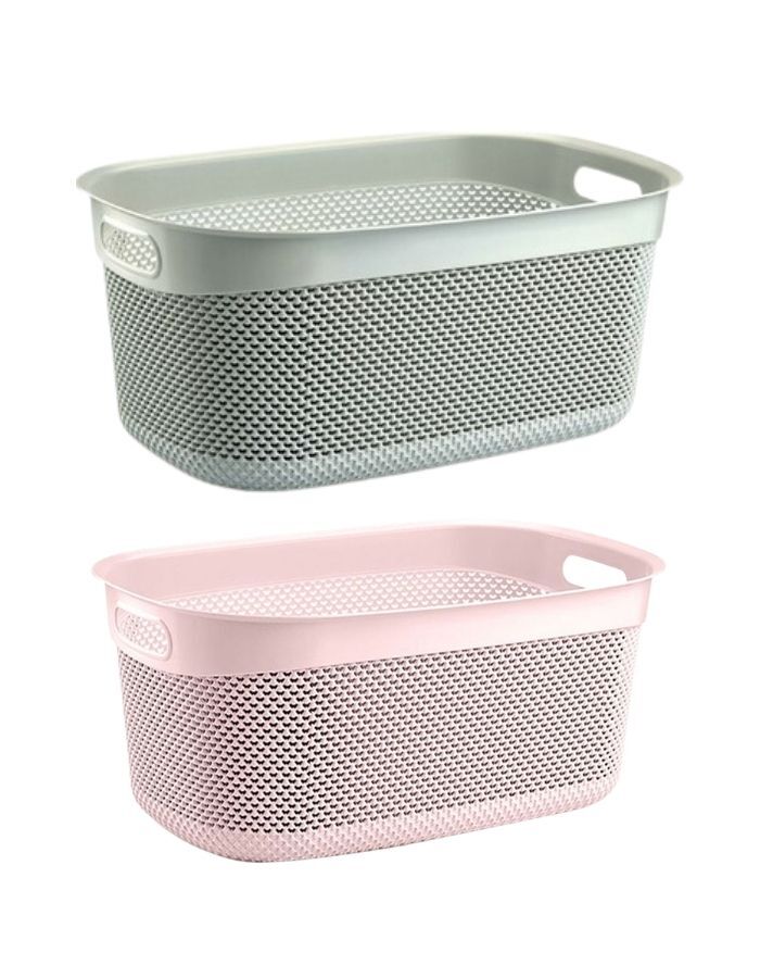 Üçsan Damla Desenli Çamaşır Sepeti 36 Lt