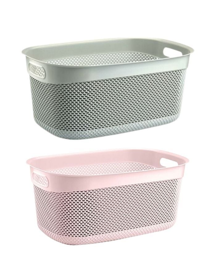 Üçsan Damla Desenli Çamaşır Sepeti 36 Lt