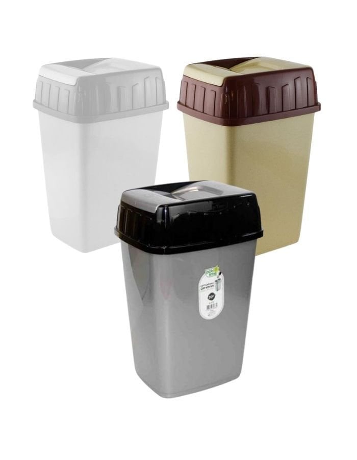 Polytime Çift Kapaklı Çöp Kovası 10 Lt
