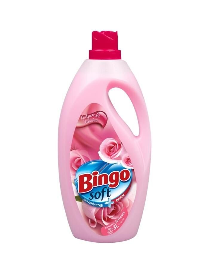 Bingo Soft Gülpembe Yumuşatıcı 3000 ML