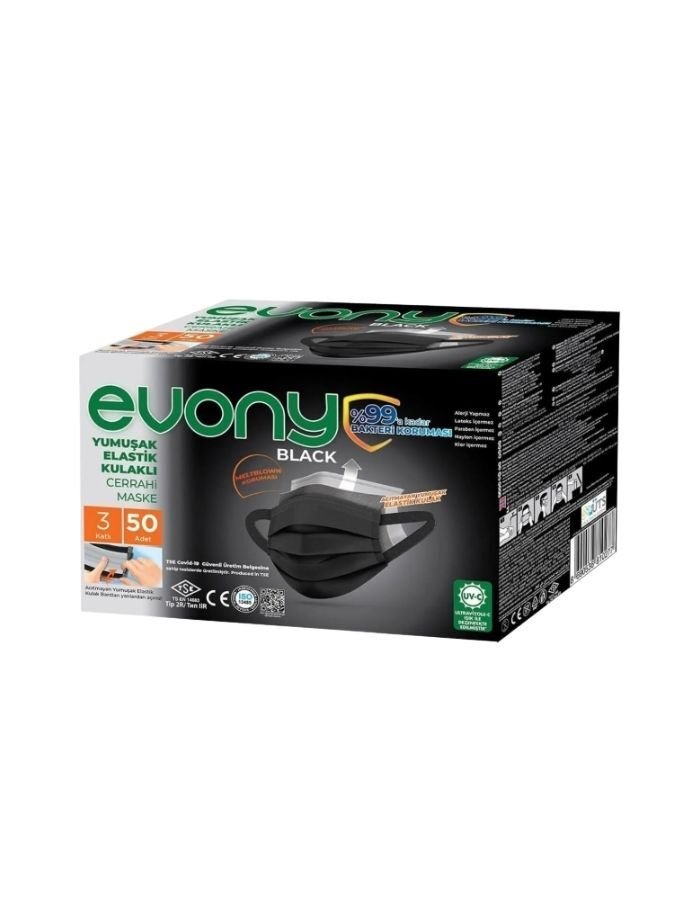 Öztab 50'li Siyah Evony Maske