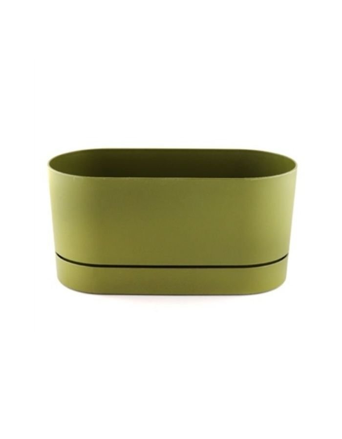 Poliwork Yeşil Begonya Balkon Saksısı 30Cm