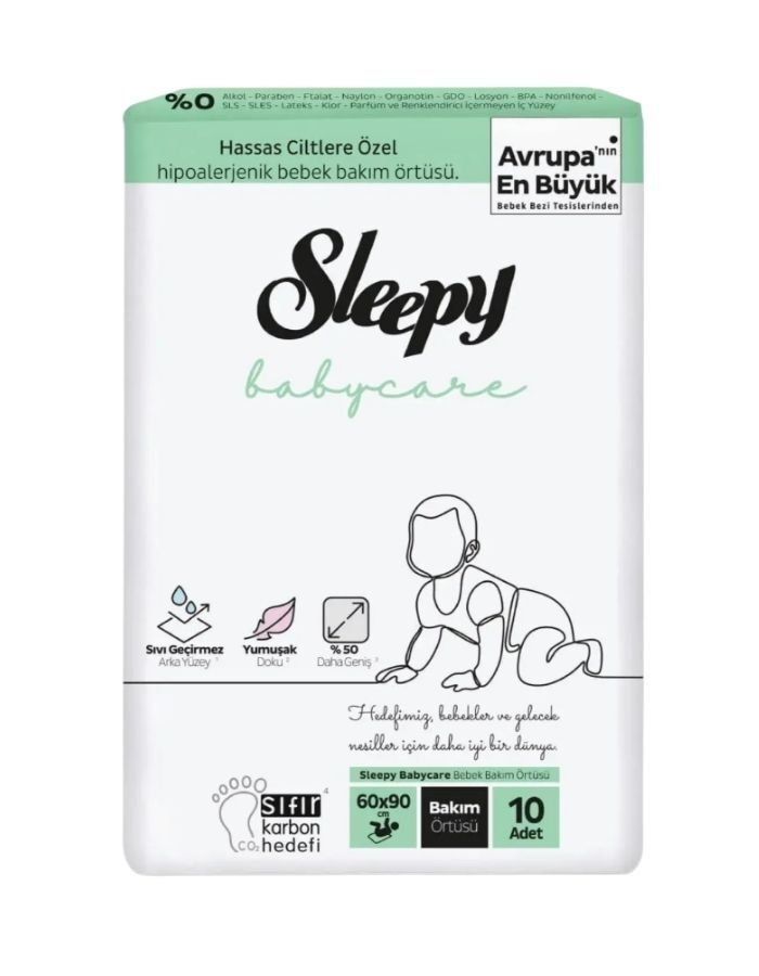 Sleepy 10Lu Bebek Bakım Örtüsü