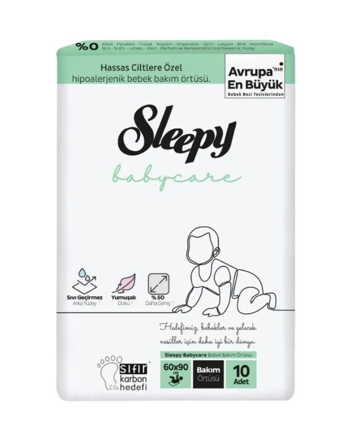 Sleepy 10Lu Bebek Bakım Örtüsü