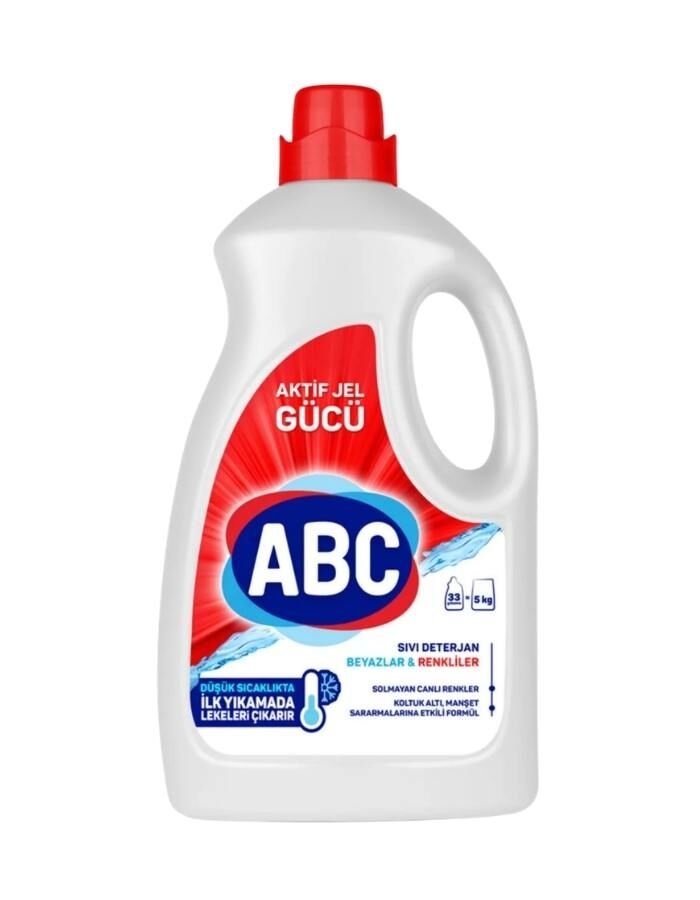 Abc Renkliler ve Beyazlar Sıvı Çamaşır Deterjanı 2145 ML