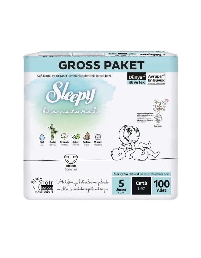 Sleepy Bio Bebek Bezi 100'lü No:5