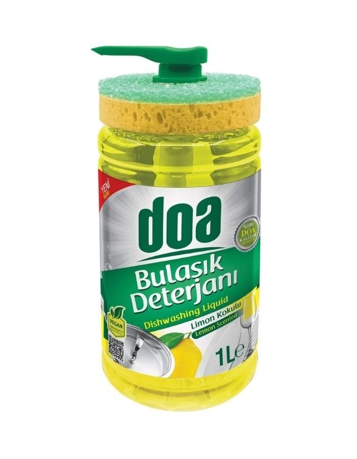 Doa Süngerli Limon Sıvı Bulaşık Deterjanı 1000 ML