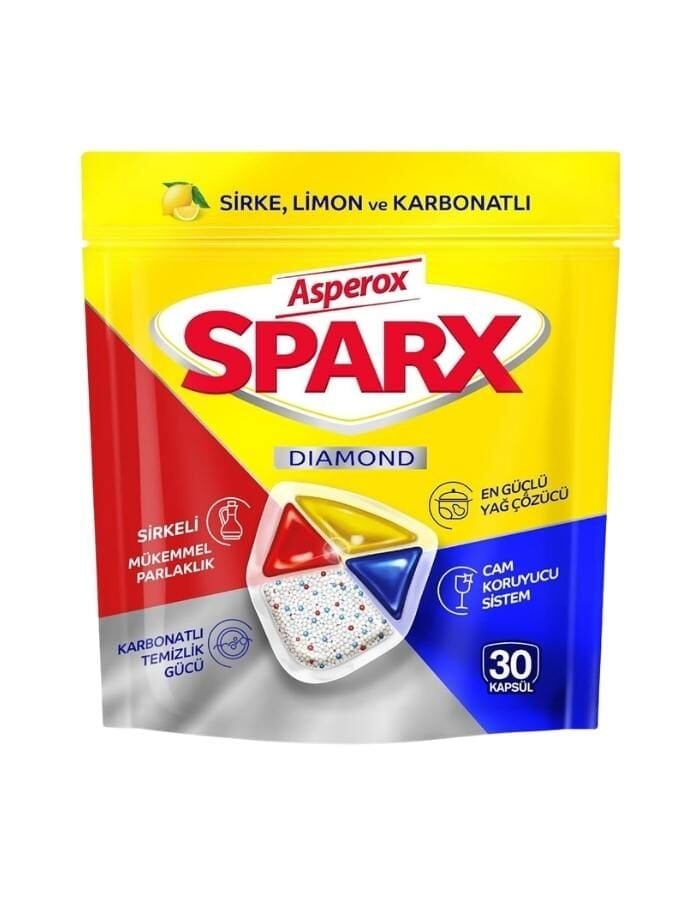 Asperox Sparx 30'lu Bulaşık Makinesi Kapsülü