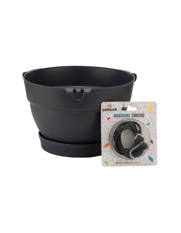 Poliwork Manyolya Makreme Saksı Renkli 24